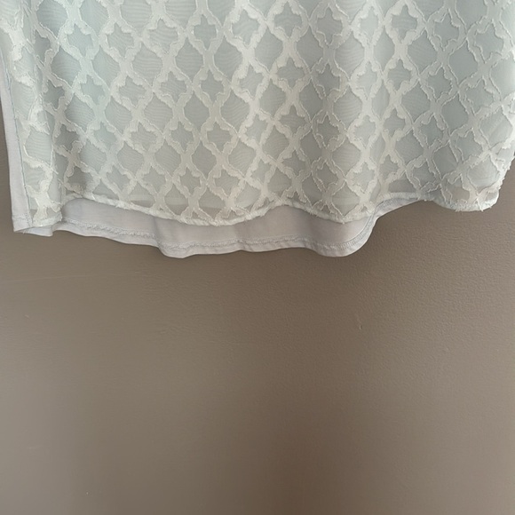 Market & Spruce Ezide Textured Mixed Materials Top, Size Large - Picture 7 of 7